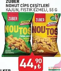 ZÜBER NOHUT CİPSİ ÇEŞİTLERİ 55 G ZÜBER NOHUT CİPSİ ÇEŞİTLERİ 55 G